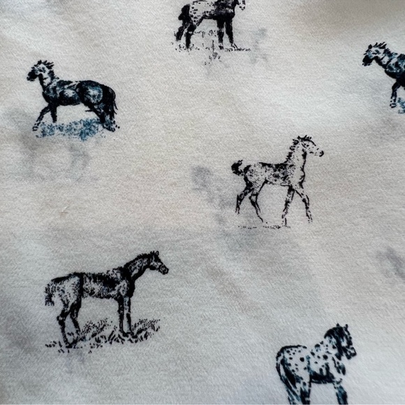 EQUIPMENT HORSE PRINT TUXEDO TOP SIZE M - Picture 5 of 5